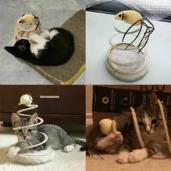 Chat Jouet Souris Chiffon Souris Avec Ressort Antidérapant Base En Bois Mobile Souris Jouet Toy Résistant Aux Morsures De Sécurité 7 Chat Jouet Souris Chiffon Souris Avec Ressort Antidérapant Base En Bois Mobile Souris Jouet Toy Résistant Aux Morsures De Sécurité -Amis Poils Soldes Boutique 100194891 3