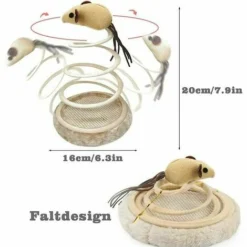 Chat Jouet Souris Chiffon Souris Avec Ressort Antidérapant Base En Bois Mobile Souris Jouet Toy Résistant Aux Morsures De Sécurité 8 Chat Jouet Souris Chiffon Souris Avec Ressort Antidérapant Base En Bois Mobile Souris Jouet Toy Résistant Aux Morsures De Sécurité -Amis Poils Soldes Boutique 100194891 4