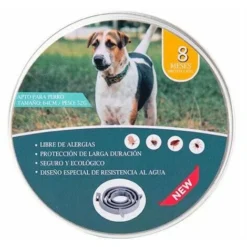 Chien Collier Anti-Puces Et Anti-Tiques Tiques Collier Anti-puces Et Anti-tiques Ajustable Et Imperméable 8 Mois Protection Taille Unique (1)