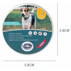 Chien Collier Anti-Puces Et Anti-Tiques Tiques Collier Anti-puces Et Anti-tiques Ajustable Et Imperméable 8 Mois Protection Taille Unique (1) -Amis Poils Soldes Boutique 100206819 5