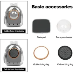 Sac à Dos Pour Chat, Sac à Dos Pour Animal De Compagnie, Sac à Dos à Bulles, Sac étanche Transparent Pour Animal De Compagnie, Extérieur, Sac à Dos Pour Animal De Compagnie Space Capsule Ventiler (jau -Amis Poils Soldes Boutique 100223587 3