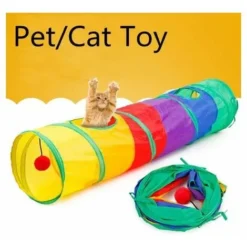Tunnel Cat Toys Tunnel Pour Chat Pliable Pour Chat Avec Balle Et Judas 115x30cm -Amis Poils Soldes Boutique 100266100 4