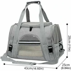 Sac De Transport Pour Chat Cage Pour Chien Pliable Et Respirante Avec Bandoulière Réglable Sac De Transport Pour Chien Pour Chats Chatons Petits Chiens Lapins Animaux De Compagnie -Amis Poils Soldes Boutique 100266381 5