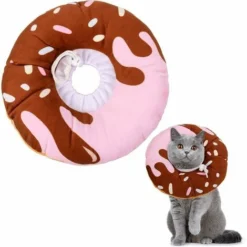 Collier De Rcupration De Chat Collier De Rcupration Confortable Collerette De Protection Collerette Pour Chiens Pour Chats Mignon (XS,Rosa Chocolate)