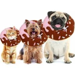 Collier De Rcupration De Chat Collier De Rcupration Confortable Collerette De Protection Collerette Pour Chiens Pour Chats Mignon (XS,Rosa Chocolate) -Amis Poils Soldes Boutique 100341979 5