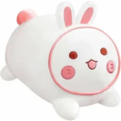 Lapin En Peluche Animaux En Peluche Kawaii Lapin En Peluche, Doux Oreiller En Peluche, Cadeaux Pour Garçons Filles, Oreiller En Peluche Lapin De Pâques, Cadeau Du Dimanche De Pâques Lapin Blanc 40cm