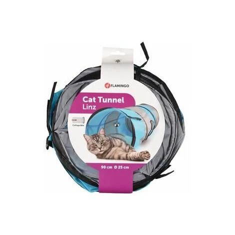 Flamingo Tunnel Pour Chat Linz 1 Trou 90cm Diam25cm 2 Flamingo Tunnel Pour Chat Linz 1 Trou 90cm Diam25cm – Image 2