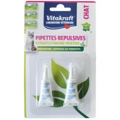 Vitakraft Pipettes Répulsives Pour Chat P/2