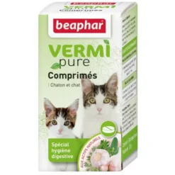 BEAPHAR Comprimés D'aide à L'élimination Des Parasites Vermipure Pour Chat