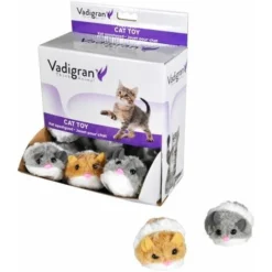 Jouet Chat Souris Mécanique Ass. 7cm