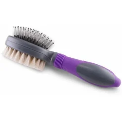 Brosse Chat Biface Avec Poils De Chèvre