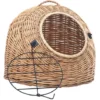 Cage De Transport Pour Chats 45x35x35 Cm Saule Naturel VidaXL