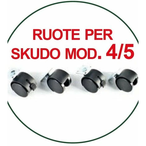 Ferribiella Jeu De Roues Pour Skudo Conveyor Numéro 4 Et Numéro 5 1 Ferribiella Jeu De Roues Pour Skudo Conveyor Numéro 4 Et Numéro 5