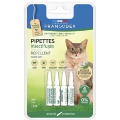 Pipettes Antiparasitaires Repulsives Chat X4