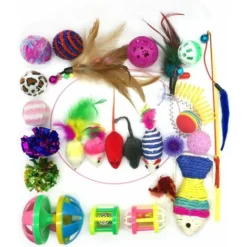 Jouets Pour Chats, Jouets Pour Chats, Jouets Pour Chats Et Chaton, 21 Pièces (le Style D'image Sera Envoyé Au Hasard),Couleur Aléatoire -Amis Poils Soldes Boutique 27615091 4