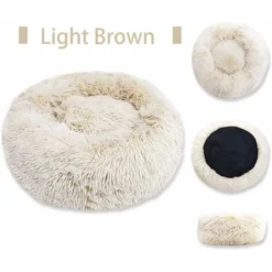 Panier Rond Pour Chien Et Chat En Peluche Douce Et Confortable Donut Chat Lit Chaud De Moelleux Pour Chiot Pour Dormir En Hiver -Amis Poils Soldes Boutique 28492242 2