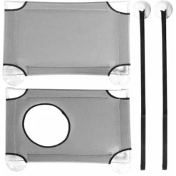 Lit Sur Hamac De Fenêtre Pour Chat Ventouse Pour Animaux De Compagnie Suspendus (hamac 2 Niveaux - Gris) 9 Lit Sur Hamac De Fenêtre Pour Chat Ventouse Pour Animaux De Compagnie Suspendus (hamac 2 Niveaux - Gris) -Amis Poils Soldes Boutique 29974833 5