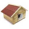 Niche De Chat Avec Isolation Avec Porte Maison Pour Chat Outdoor Maisonnette De Chat Pour L’hiver S