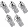 Kueatily 5 Pcs Tube D'étiquette D'Identification Porte-Adresse Anti-Perdue Pendentif Identification étanche Collier Barrel Tube ID Pour Chien Chat Animaux De Compagnie Argent En Acier Inoxydable