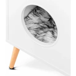 Table De Chevet Pour Chat, Maison Pour Chat, Table De Chevet, Maison Pour Animaux, Table De Chevet Pour Animaux, Maison Decorative Pour Chat, Maison Decorative Pour Chat, Table De Chevet, Blanc -Amis Poils Soldes Boutique 34349424 5