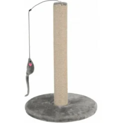 Poteau à Griffer Avec Jouet Pour Chat Zolux Gris - 32 X 32 X 48 Cm
