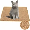 Tapis à Gratter Pour Chat, Tapis à Gratter En Sisal Naturel Grattoir Tampon à Gratter Pour Animaux De Compagnie Antidérapant Pour Chat Jouet De Soin Des Griffes Pour Chat(30 40cm)