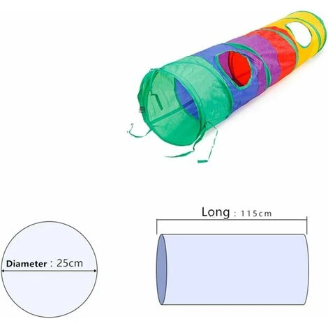 Tunnel De Jeu Pour Chat Lit Pliable Pour Chat/lapin/chien Avec 2 Canaux Parfait Pour Faire De L'exercice Et Satisfaire La Curiosité Du Chat 5 Tunnel De Jeu Pour Chat Lit Pliable Pour Chat/lapin/chien Avec 2 Canaux Parfait Pour Faire De L'exercice Et Satisfaire La Curiosité Du Chat – Image 5
