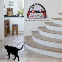 Tapis De Jeu Pour Chat, Centre D'activité De Tente Pour Chat Avec Souris à Balles Suspendues, Tente De Jeu Pour Lit Extérieur Pour Chat -Amis Poils Soldes Boutique 43150285 5
