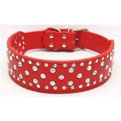 GDRHVFD Colliers Pour Grands Chiens Accessoires En Strass Collier De Produit Pour Animaux De Compagnie Pour Collier De Gros Chien - Burgundy S -Amis Poils Soldes Boutique 45733460 3