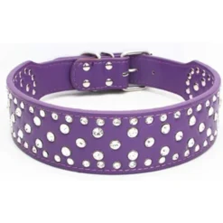 GDRHVFD Colliers Pour Grands Chiens Accessoires En Strass Collier De Produit Pour Animaux De Compagnie Pour Collier De Gros Chien - Burgundy S -Amis Poils Soldes Boutique 45733460 4