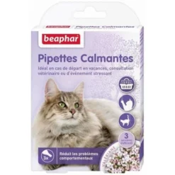 BEAPHAR Pipettes Calmantes Pour Chat A La Valeriane X3