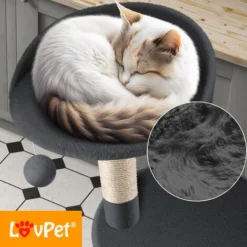 KESSER® Griffoir Arbre à Chat Arbre à Escalader, Avec Troncs En Sisal, Stable, Avec Niche, Balles De Jeu, Jeux En Sisal Et Corde De Jeu, Hauteur 112 cm, Avec De Nombreuses Possibilités De Se Blottir E -Amis Poils Soldes Boutique 50882902 3