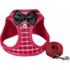 Ensemble Harnais Et Laisse Pour Chat Et Petit Chien - Anti-évasion Avec Clochette Et Nœud Papillon - Gilet Doux Réglable Pour Chat - Harnais De Marche Confortable Pour L'extérieur (Rouge, XS)，Starligh