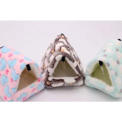 LITZEE Chenil Pour Petits Animaux - Sac De Couchage Portable En Peluche, Coton, Chaud, Multifonctionnel, Avec Tapis Amovible, Chenil Pour Hamsters, Cochons D'Inde, Chinchillas, Hérissons. Étoile De Me -Amis Poils Soldes Boutique 51553430 3