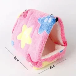 LITZEE Chenil Pour Petits Animaux - Sac De Couchage Portable En Peluche, Coton, Chaud, Multifonctionnel, Avec Tapis Amovible, Chenil Pour Hamsters, Cochons D'Inde, Chinchillas, Hérissons. Étoile De Me -Amis Poils Soldes Boutique 51553430 4