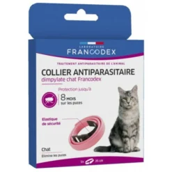 Collier Antiparasitaire Dimpylate Pour Chats 35 Cm Couleur Rose - Francodex -Amis Poils Soldes Boutique 51741972 3
