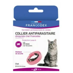 Collier Antiparasitaire Dimpylate Pour Chats 35 Cm Couleur Rose - Francodex -Amis Poils Soldes Boutique 51741972 4