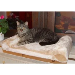 Lit De Rebord De Fenêtre Pour Chats Beige 36 X 56 Cm 82656 Kerbl -Amis Poils Soldes Boutique 5487573 4