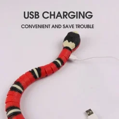 Jouet Chat Interactif, Pour Rechargeable, Smart Sensing Toys De Chat, Électroniques Automatique Jeu Serpent Électronique USB Chaton Animaux Compagnie -Amis Poils Soldes Boutique 55445887 5