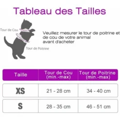 Ensoleillé Harnais Chat Petit Chien Laisse Harnais Chaton Réglable Violet XS Collier Harnai Chat Refléchissant Gilet Respirant Pour Lapin, Chat Européen, Maine Coon, Persan, Attache Dessus Avec Laisse -Amis Poils Soldes Boutique 57794112 3