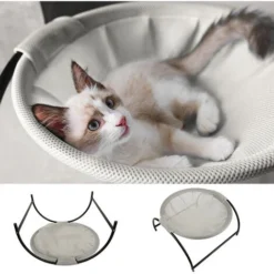 Grand Panier Hamac Pour Chat, 2022 Nouvelle Version Lits Chats, Coussin Lavable, Couchage Et Meubles Pour Chats (Gris) 7 Grand Panier Hamac Pour Chat, 2022 Nouvelle Version Lits Chats, Coussin Lavable, Couchage Et Meubles Pour Chats (Gris) -Amis Poils Soldes Boutique 58545821 3