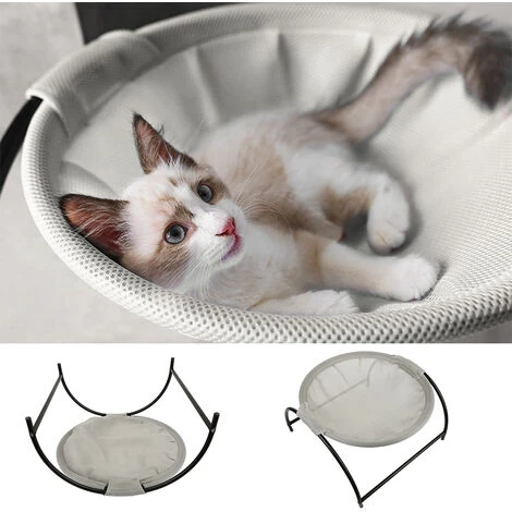 Grand Panier Hamac Pour Chat, 2022 Nouvelle Version Lits Chats, Coussin Lavable, Couchage Et Meubles Pour Chats (Gris) 3 Grand Panier Hamac Pour Chat, 2022 Nouvelle Version Lits Chats, Coussin Lavable, Couchage Et Meubles Pour Chats (Gris) – Image 3