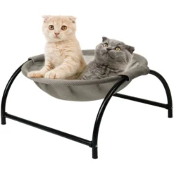 Hamac Chat Lit Pour Chat Excellente Respirabilité Pratique Laver Gris -Amis Poils Soldes Boutique 58555179 4