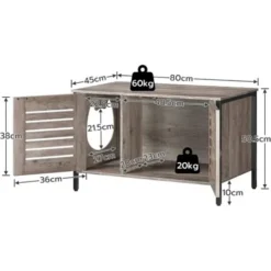 Maisons De Toilette Chat, Maison Chat Interieur Avec Portes à PersiennesHOOBRO EBG06MW01 -Amis Poils Soldes Boutique 59856610 5