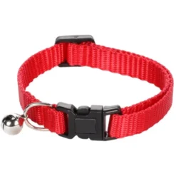 Collier Réglable De 20 à 35 Cm Rouge Avec Clochette Pour Chat - Flamingo Pet Products