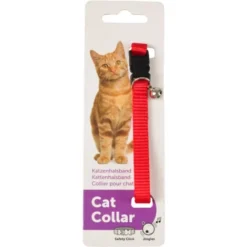 Collier Réglable De 20 à 35 Cm Rouge Avec Clochette Pour Chat - Flamingo Pet Products -Amis Poils Soldes Boutique 61162947 4