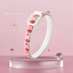 Collier Vermifuge Pour Chat Collier Anti-puces Pour Chien S (36CM) Fraise Mignonne，Fonepro