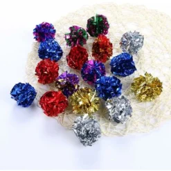 6pcs Mylar Crinkle Balls Jouets Pour Chats Best Interactive Crinkle Cat Toy Balls Jamais Les Meilleurs Jouets Indépendants Pet Kitten Cat Pour Fat Real Cats Kittens Exercise (aléatoire) -Amis Poils Soldes Boutique 64529191 4