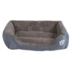 Panier Chien Lit Pour Chien Coussin Pour Chien Chat Lavable Extra-Doux Confortable Et Mignon Coussin Pour Lit De Chat Chien, Aux Chats Et Aux Petits Chiens De Taille Moyenne, Gris 56Vingt