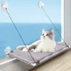 Hamac Pour Chat, Lit Hamac Pour Fenêtre De Chat Pour Grands Chats D'intérieur, étagères De Siège De Repos Pour Fenêtre Avec Bouton Robuste Et Ventouses Pouvant Supporter Jusqu'à 22,7 Kg